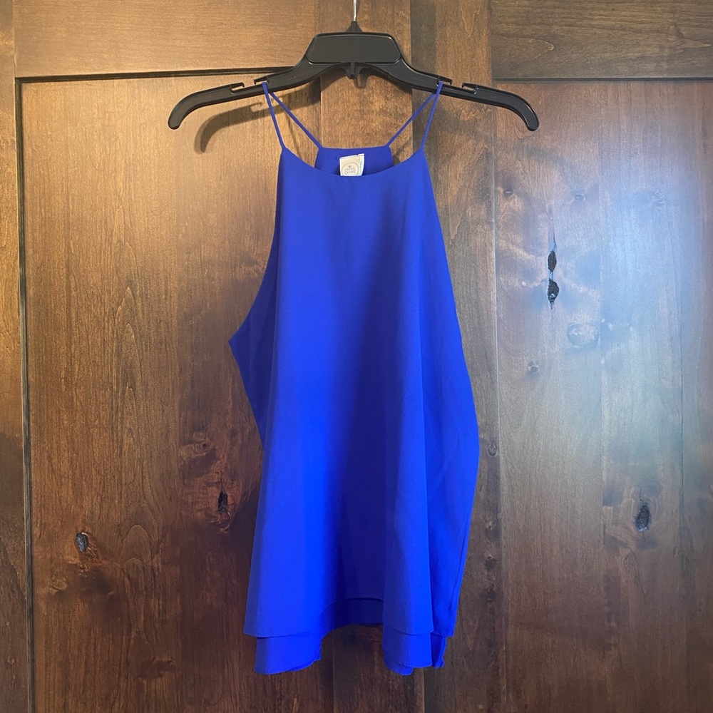 Royal blue blouse